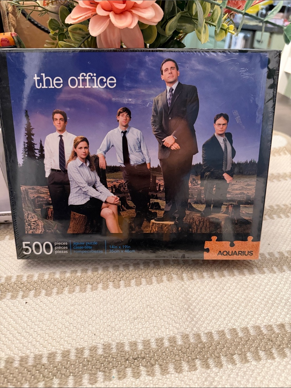 The Office 500-Piece Jigsaw Puzzle - Navy Blue Artwork by Aquarius